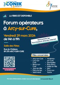 Affiche Forum Opérateurs Arcy-sur-Cure